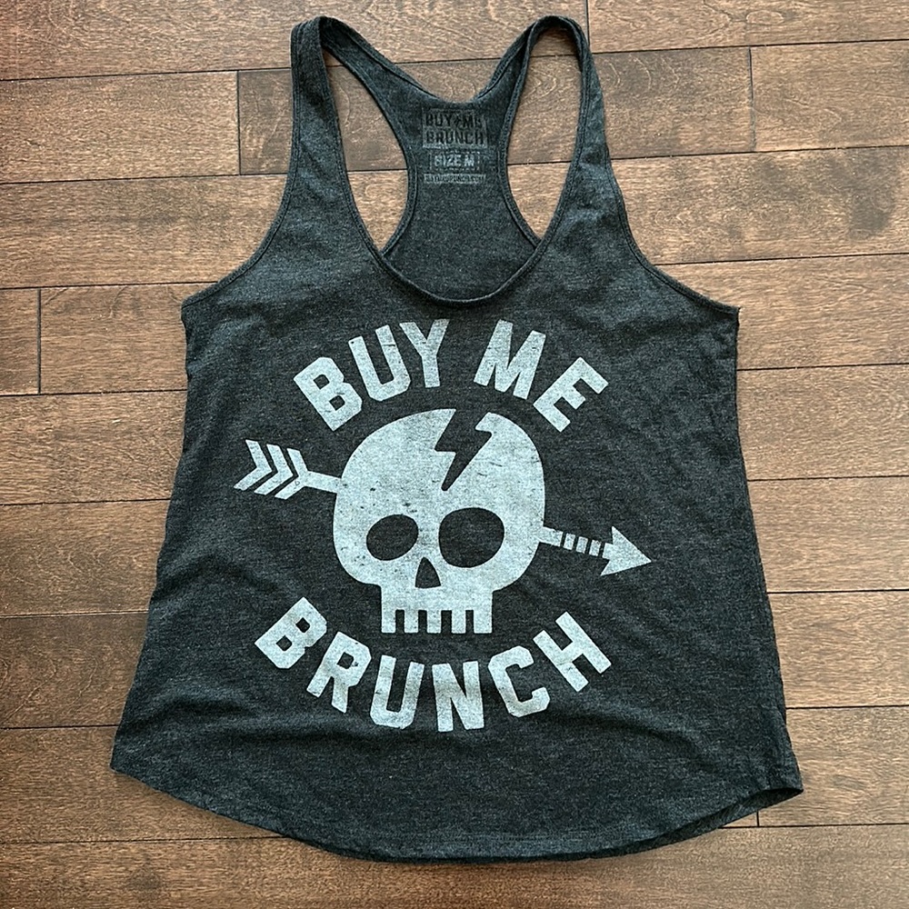 Buy Me Brunch Skull 💀 KCCO Chive Tank Medium